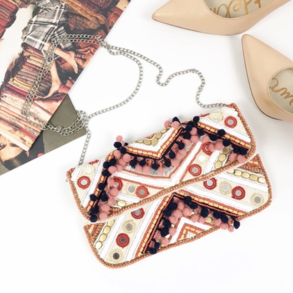 Boho Beaded Clutch